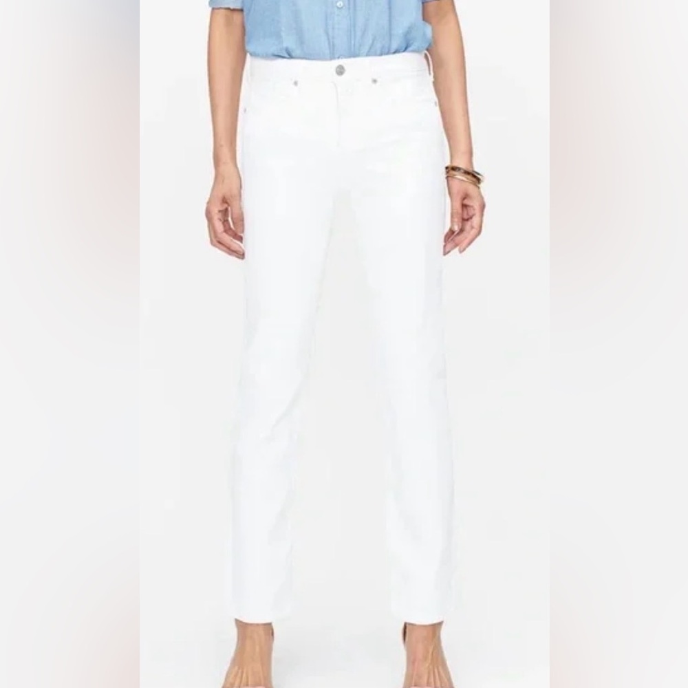 NYDJ Sheri Slim White Lift Tuck‎ Technology USA Made Ladies Size 10
